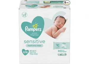 les lingettes pour bébés Pampers Sensitive