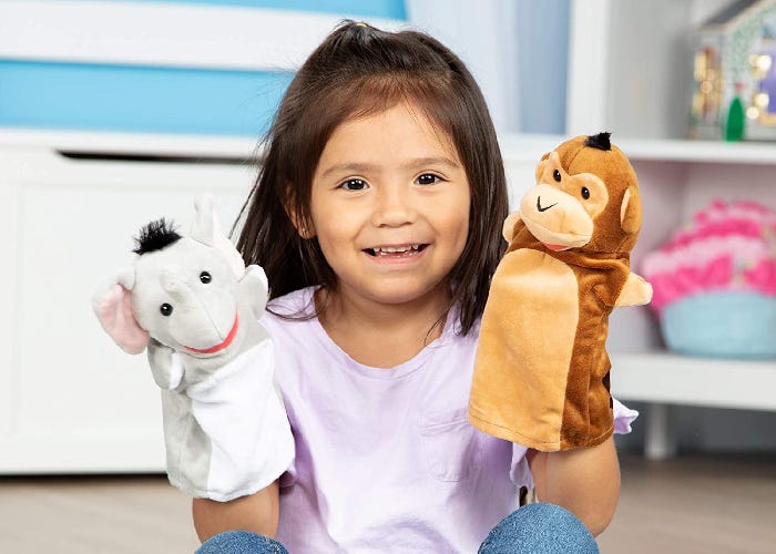 Gardez votre enfant diverti avec ces marionnettes à main