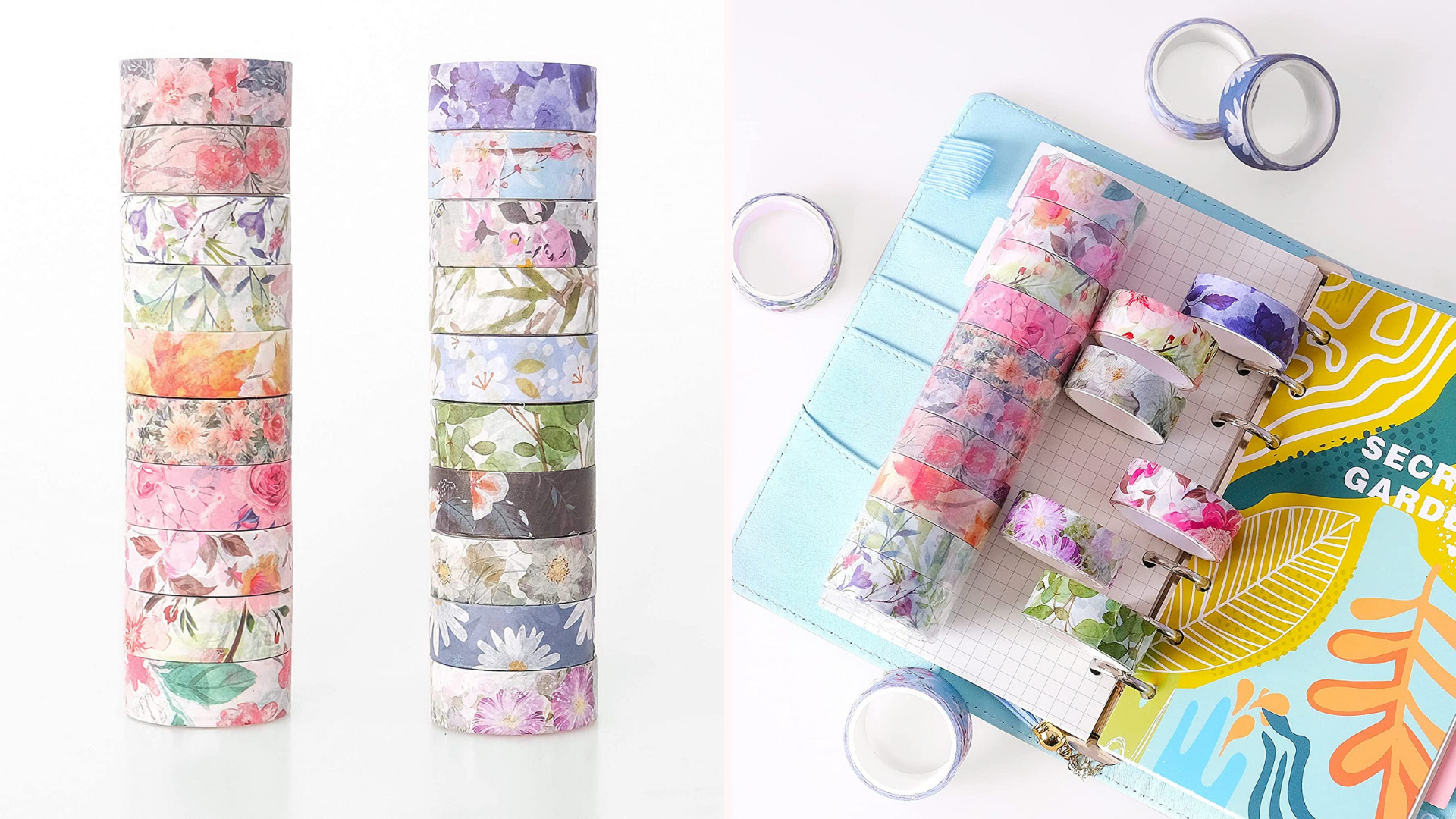 Set de Washi Tape à fleurs